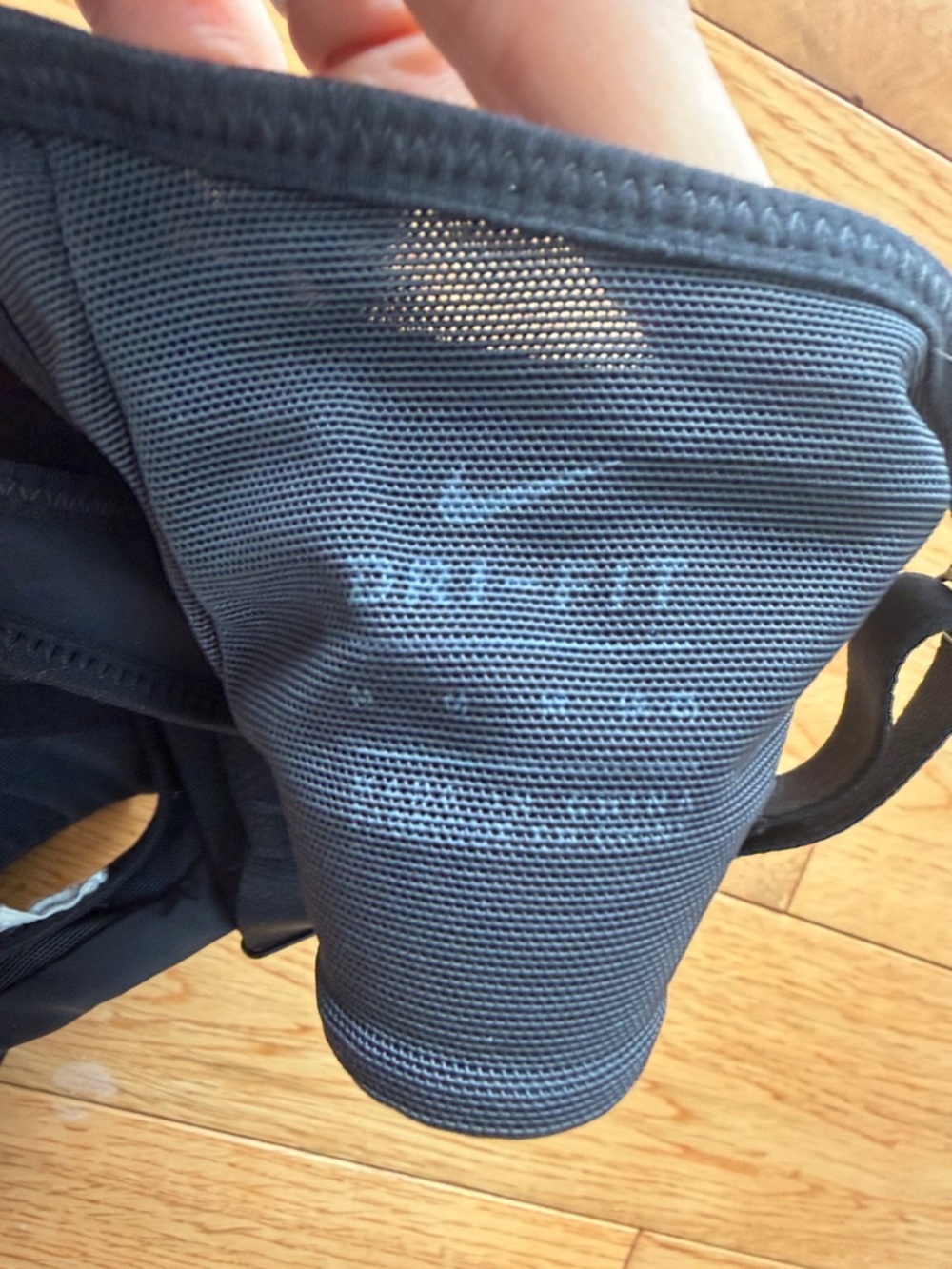 Nike Black Padded Racerback Sports Bra with Ventilation - Picture 4 of 4